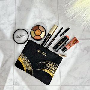 Nature's Glow 5 PC Color Collection Makeup Bag & Easy-To-Follow Reference Card